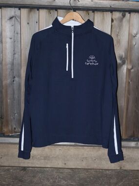 ❗️Scotty Cameron Footjoy Navy Zip-Up Sweater with White Trim❗️